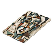 Moderne kubistische portretten Abstracte kunst Magneet (Linkerzijde)