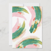 Moderne kunst Abstract gekleurde streekweddenschap (Achterkant)