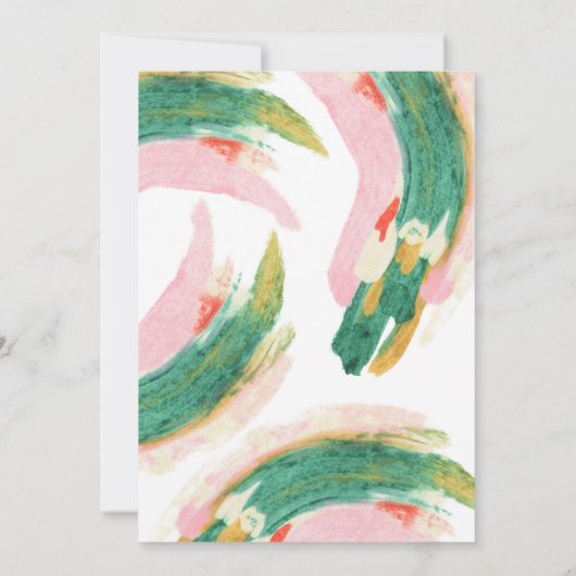 Moderne kunst Abstract gekleurde streekweddenschap (Achterkant)