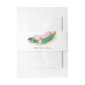 Moderne kunst Abstract gekleurde streekweddenschap Uitnodigingen Wikkel (Voorkant Voorbeeld)