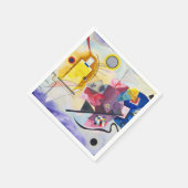 Moderne Kunst Abstract Kandinsky Geel Rood Blauw Servet (Hoek)