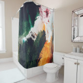 Moderne kunst, abstract schilderen. Abstract van f Douchegordijn (In situ)