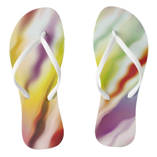 Moderne kunst Abstracte golven stromen Teenslipper Teenslippers (Voetbed)