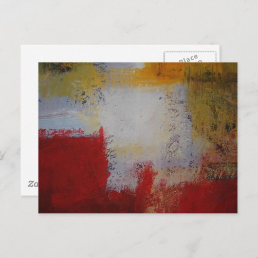 Moderne kunst - Abstracte kunstschildering Briefkaart (Voorkant / Achterkant)