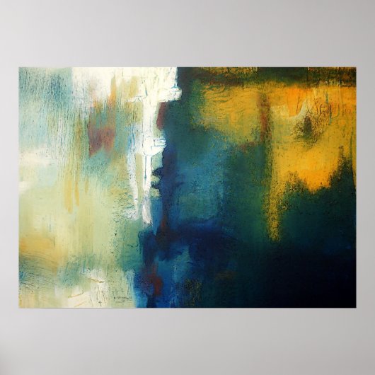 Moderne Kunst Abstracte Schilderkunst Kunstprint P Poster (Voorkant)