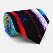 Moderne Kunst Abstracte Stadspatroon Artsy Stropdas (Opgerold)