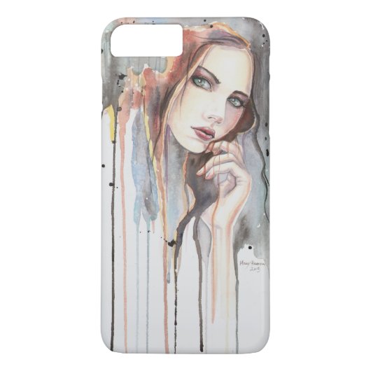 Moderne Kunst Attitude Portret van een Vrouw Case-Mate iPhone Case (Achterkant)