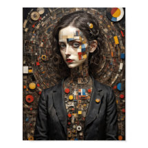 Moderne kunst Avant-Gardistische stijl vrouw abstr