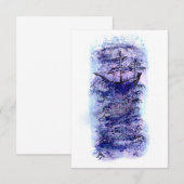 Moderne kunst bedankkaart (Voorkant / Achterkant)