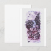 Moderne kunst bedankkaart (Voorkant / Achterkant)