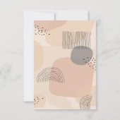 Moderne kunst Bewaar de datum | Aangepaste foto Save The Date (Achterkant)