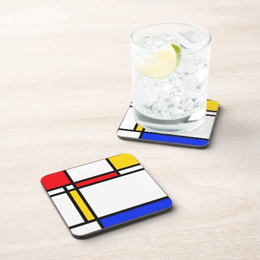 Moderne kunst bier onderzetter (Rechterzijde)