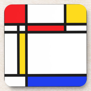 Moderne kunst bier onderzetter