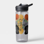 Moderne Kunst Boho Boheems Vogel Abstracte Uilen N Waterfles (Links)