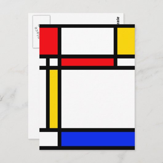 Moderne kunst briefkaart (Voorkant / Achterkant)