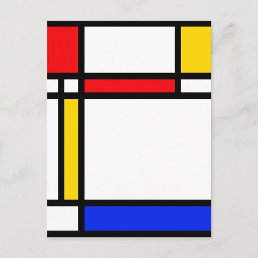 Moderne kunst briefkaart (Voorkant)