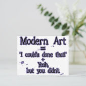 Moderne kunst briefkaart (Staand voorkant)