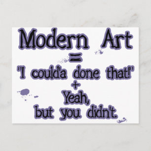 Moderne kunst briefkaart