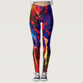 Moderne Kunst Broeken Leggings (Voorkant)