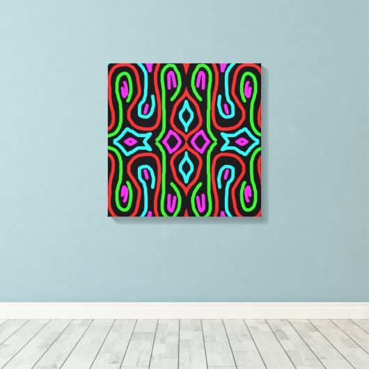 Moderne kunst canvas afdruk (Insitu (Houten vloer))