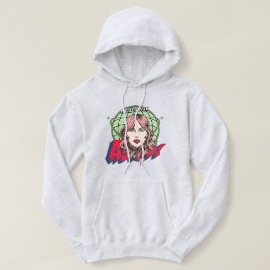 Moderne kunst Cartoon illustratie Retro pop kunst Hoodie (Design voorkant)