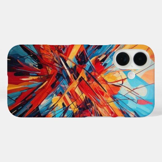Moderne kunst Case-Mate iPhone case (Achterkant (horizontaal))