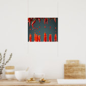 Moderne Kunst Chili Pepper Hot Sauce Mexicaanse De Poster (Keuken)