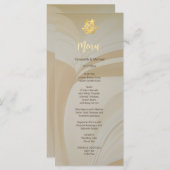 Moderne Kunst Chinese Bruiloft Menu (Voorkant / Achterkant)