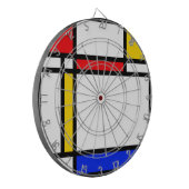 Moderne kunst dartbord (Voorkant Links)