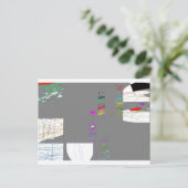 Moderne kunst door Roy Briefkaart (Staand voorkant)