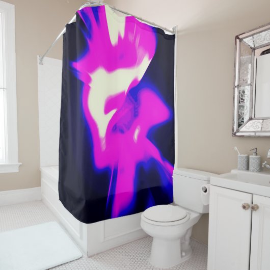 Moderne kunst douchegordijn (In situ)