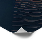 Moderne kunst duin ruimte landschap poster (Hoek)