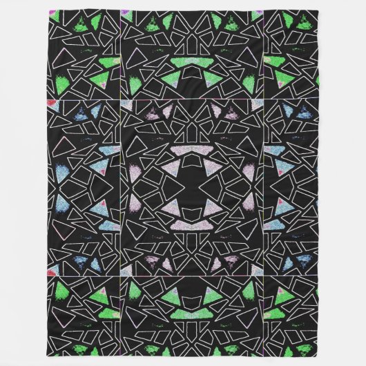 Moderne kunst fleece deken (Voorkant)