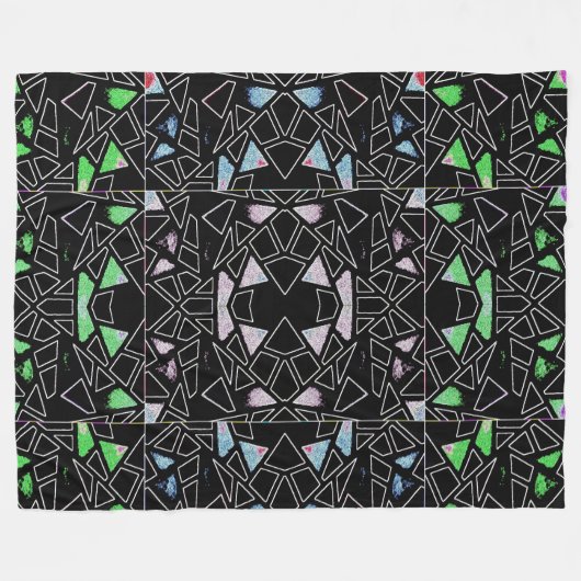 Moderne kunst fleece deken (Voorkant (Horizontaal))