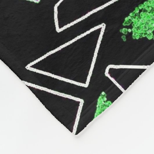 Moderne kunst fleece deken (Hoek)