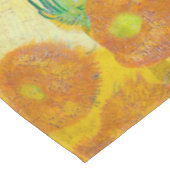 Moderne kunst geel Sinaasappel zonnebloemen olieve Tafelkleed (Gekanteld)