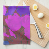 Moderne Kunst Gelukkige Kleurrijke Bloemen +Custom Theedoek (Quarter Fold)