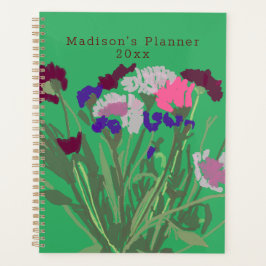 Moderne Kunst Gelukkige Kleurrijke Wildflower +Cus Planner