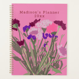 Moderne Kunst Gelukkige Kleurrijke Wildflower +Cus Planner