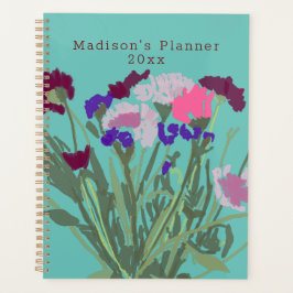 Moderne Kunst Gelukkige Kleurrijke Wildflower +Cus Planner