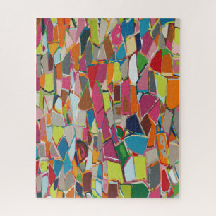 Moderne kunst Geometrische deco Multi-color Jigzaa Legpuzzel