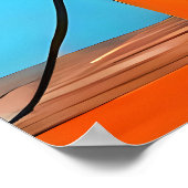 moderne kunst, geometrische vormen, abstract ontwe poster (Hoek)