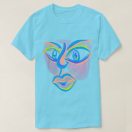 Moderne Kunst Gezicht T-shirt