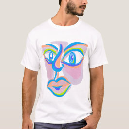 Moderne Kunst Gezicht T-shirt