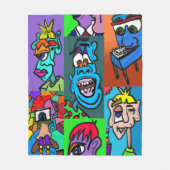 Moderne Kunst Gooi Deken (Voorkant)