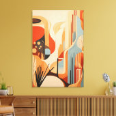 Moderne kunst herdefiniëren door abstractie canvas afdruk (Insitu (Woonkamer))