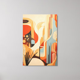 Moderne kunst herdefiniëren door abstractie canvas afdruk