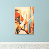 Moderne kunst herdefiniëren door abstractie canvas afdruk (Insitu (Houten vloer))