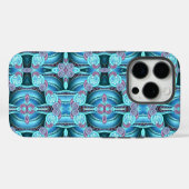 Moderne Kunst In Blau iPhone / iPad hoesje (Achterkant (horizontaal))