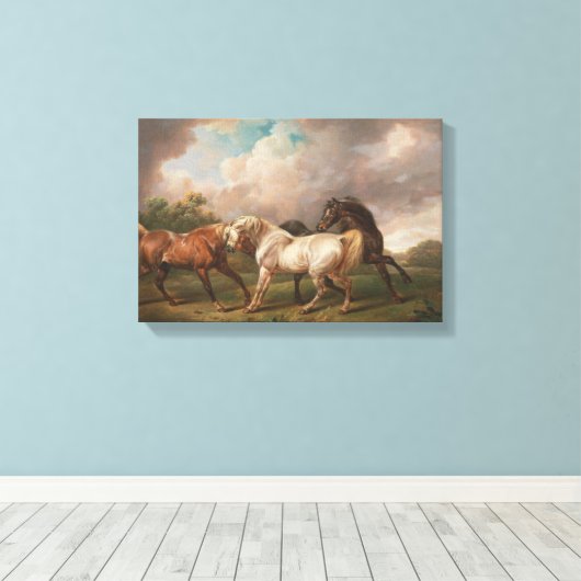 Moderne kunst in hoge resolutie schilderijen canvas afdruk (Insitu (Houten vloer))